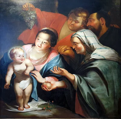 The Holy Family with Angel and the seer Hanna