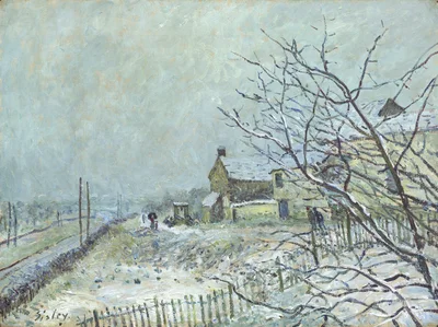 First Snow at Veneux-Nadon
