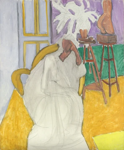 Seated Figure and Greek Torso (The Gandoura)