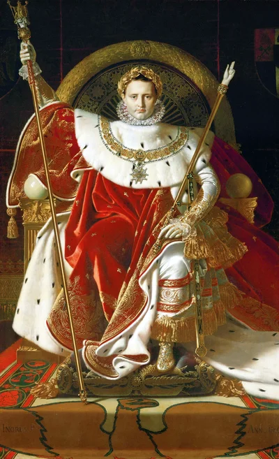 Napoleão I no seu trono imperial