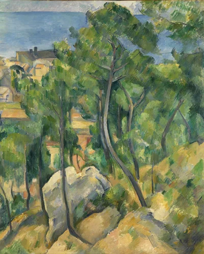 Rochers, pins et mer à l'Estaque
