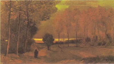 Autumn Landscape at Dusk