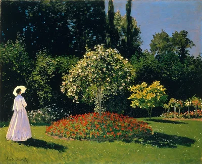 Mujer en el jardín