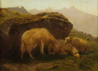 Sheep on a Hillside