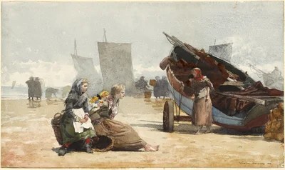 Beach Scene, Cullercoats