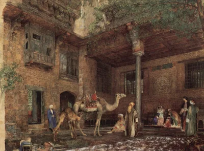 Courtyard in the Painter's House in Cairo