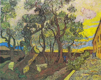 The garden of St. Paul's Hospital