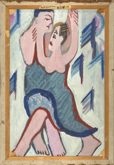 Dancing Couple in the Snow [reverse]