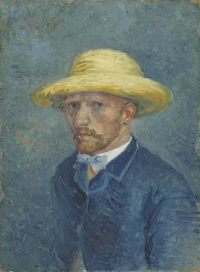 Self-Portrait with Straw Hat