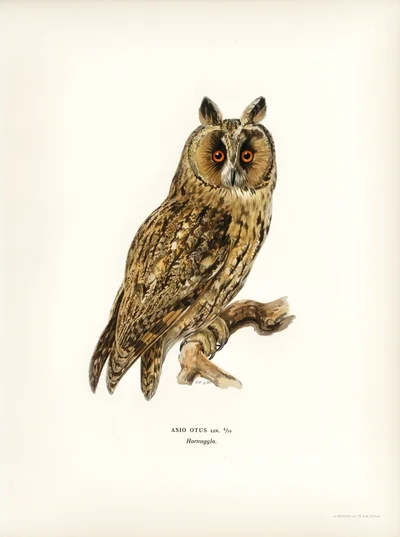 Long-eared Owl (Asio Otus)