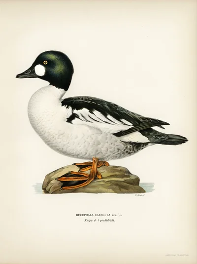 Bucephala Clangula (Common Goldeneye), male in breeding plumage
