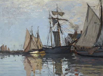 Bateaux dans le port de Honfleur