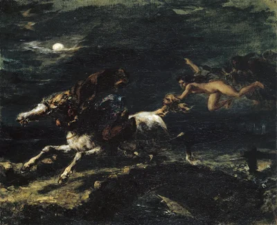Tam O'Shanter pursued by Witches