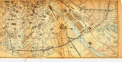 Paris and Environs - Sectional Map