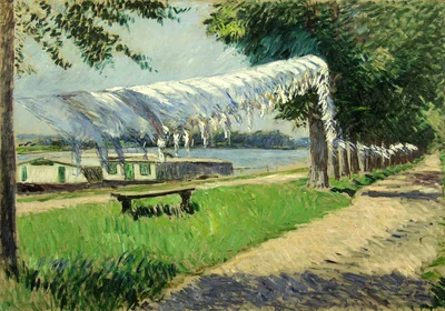 Drying laundry at the bank of the Seine, Petit Gennevilliers