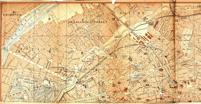 Paris and Environs: Hand-book for Travellers (Map Extract)