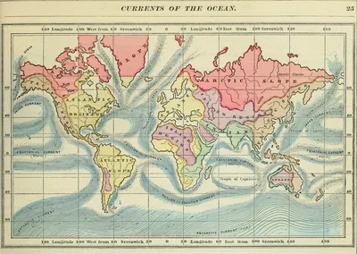 Monteith's physical and political geography world map