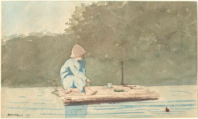 Boy on a Raft