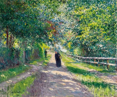 Avenue of the Villa des Fleurs in Trouville