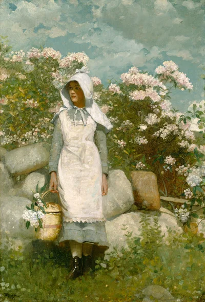 Jeune fille au laurier