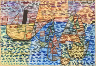 Dredger and Sailboats