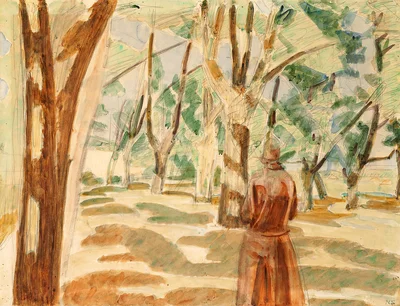 Strolling woman