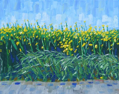 Rapeseed Field (After Van Gogh)