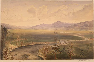 Plante's Crossing, Spokane River and Plains, trail runs N. N. E.