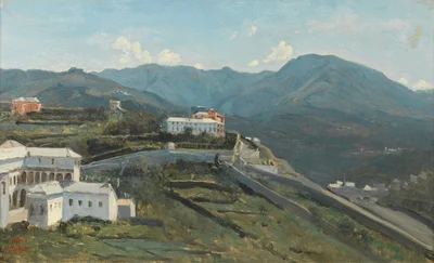 Genua. View of the City and the Apennines