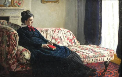 Meditation. Madame Monet on the Sofa