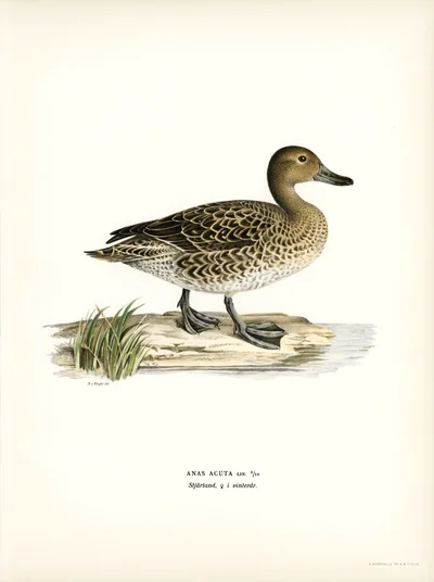 Northern Pintail (Anas Acuta), Female in Winter Plumage