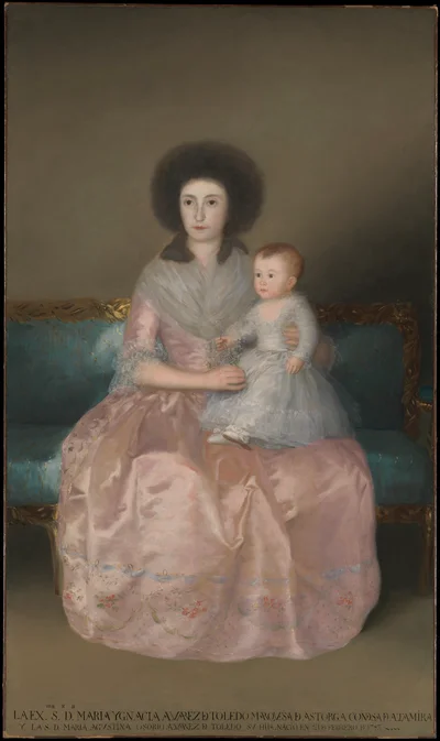The Condesa de Altamira and Her Daughter, Maria Agustina