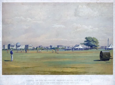 Campo del Calcutta Cricket Club, 15 de enero de 1861