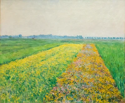 Die Ebene von Gennevilliers, gelbe Felder