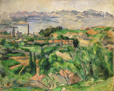 View of the Bay of Marseille with the Village of Saint-Henri