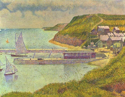 Port-en-Bessin, outer harbour, high tide