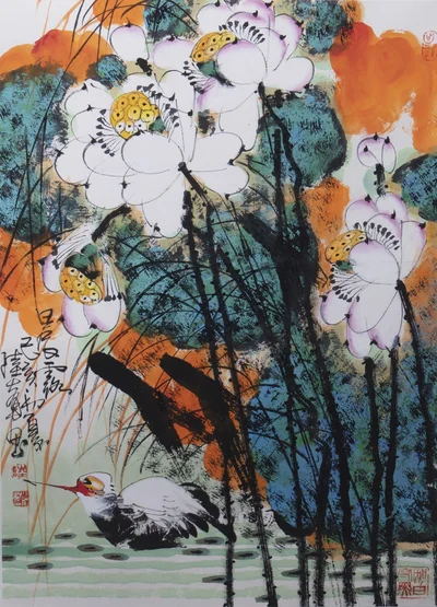 Morning in the Lotus Pond