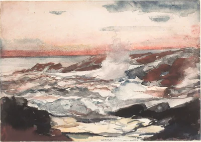 Prout's Neck, Surf on Rocks