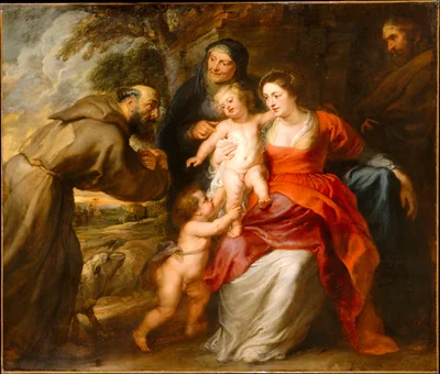 La Sainte Famille avec saint François, sainte Anne et l'Enfant saint Jean-Baptiste