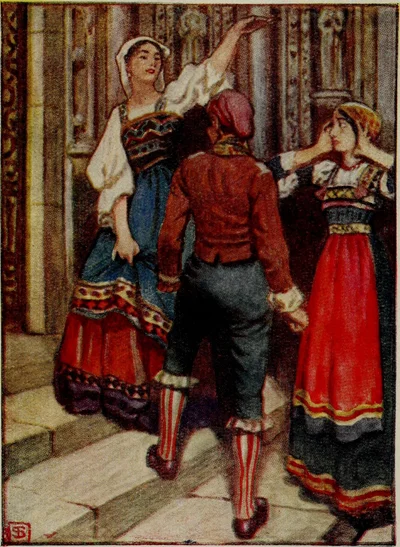 Cavalleria Rusticana: Turiddu, Santuzza and Lola at the Church Door