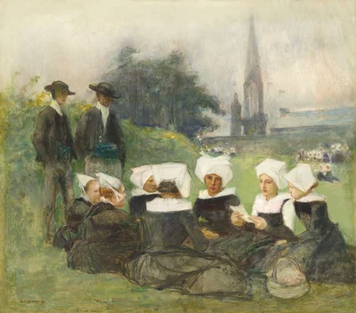 Study for Breton Women at a Pardon