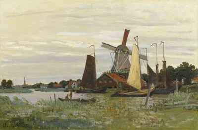 Eine Windmühle in Zaandam