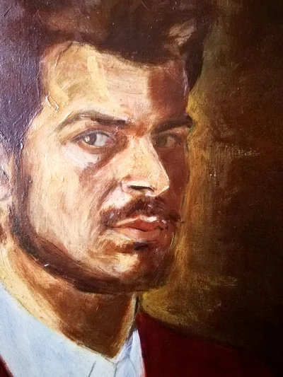 Research of Mattery. Self-portrait (detail)