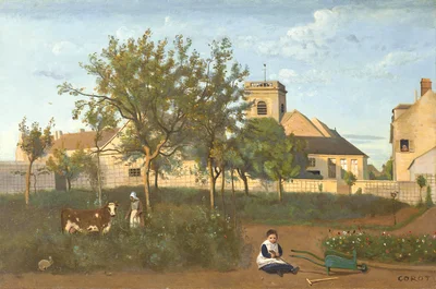 Rosny, the Village Church, Seen from Madame Osmond's Orchard