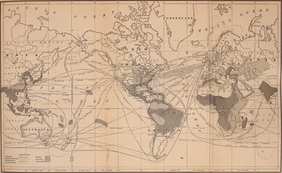 Physical and commercial geography map