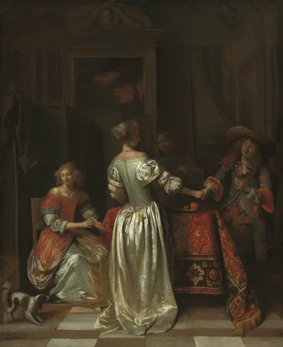 Merry company in a distinguished interior