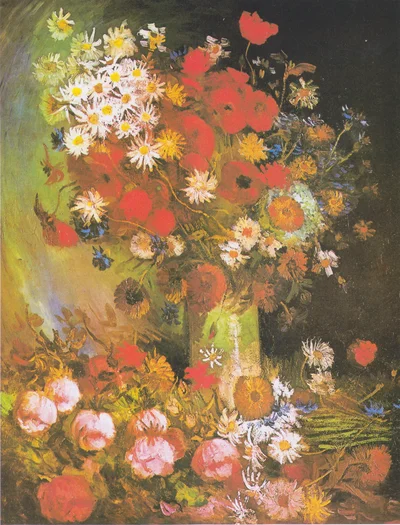 Still Life with Meadow Flowers and Roses