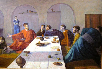 Mary Anoints Christ's Feet