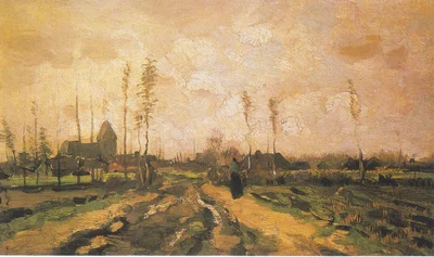 Landscape with Church and Houses