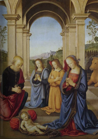 The Adoration of the Christ Child (detail from the Albani Torlonia Polyptych)